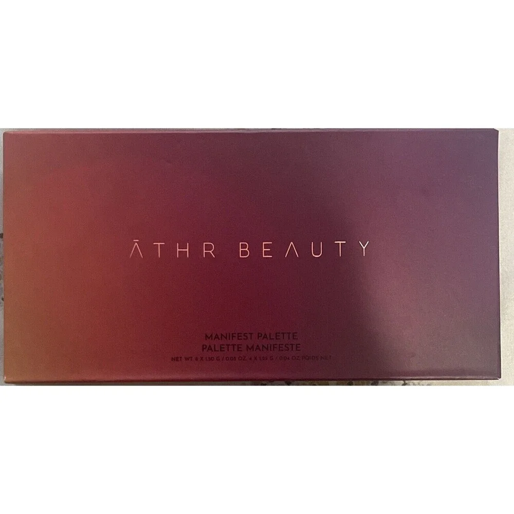 Athr Beauty Manifest Eyeshadow Palette 12 Limited Edition Shades Matte Full Size